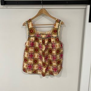 Letmebe  size 14 textured tank from Anthropologie